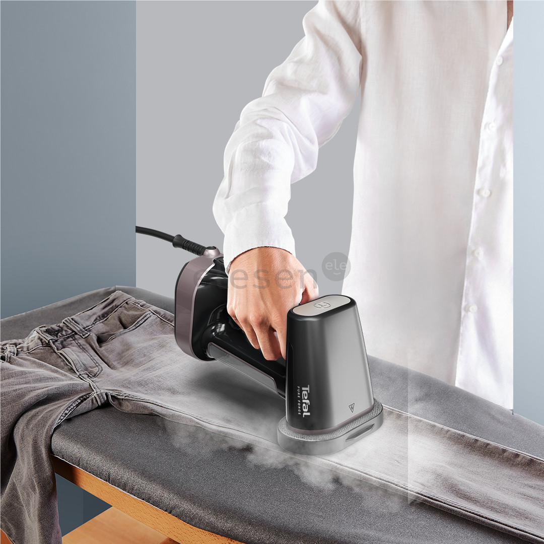 Tefal Pure Force, 3-in-1, 1800 W, juodas/rožinis - Garinis lygintuvas