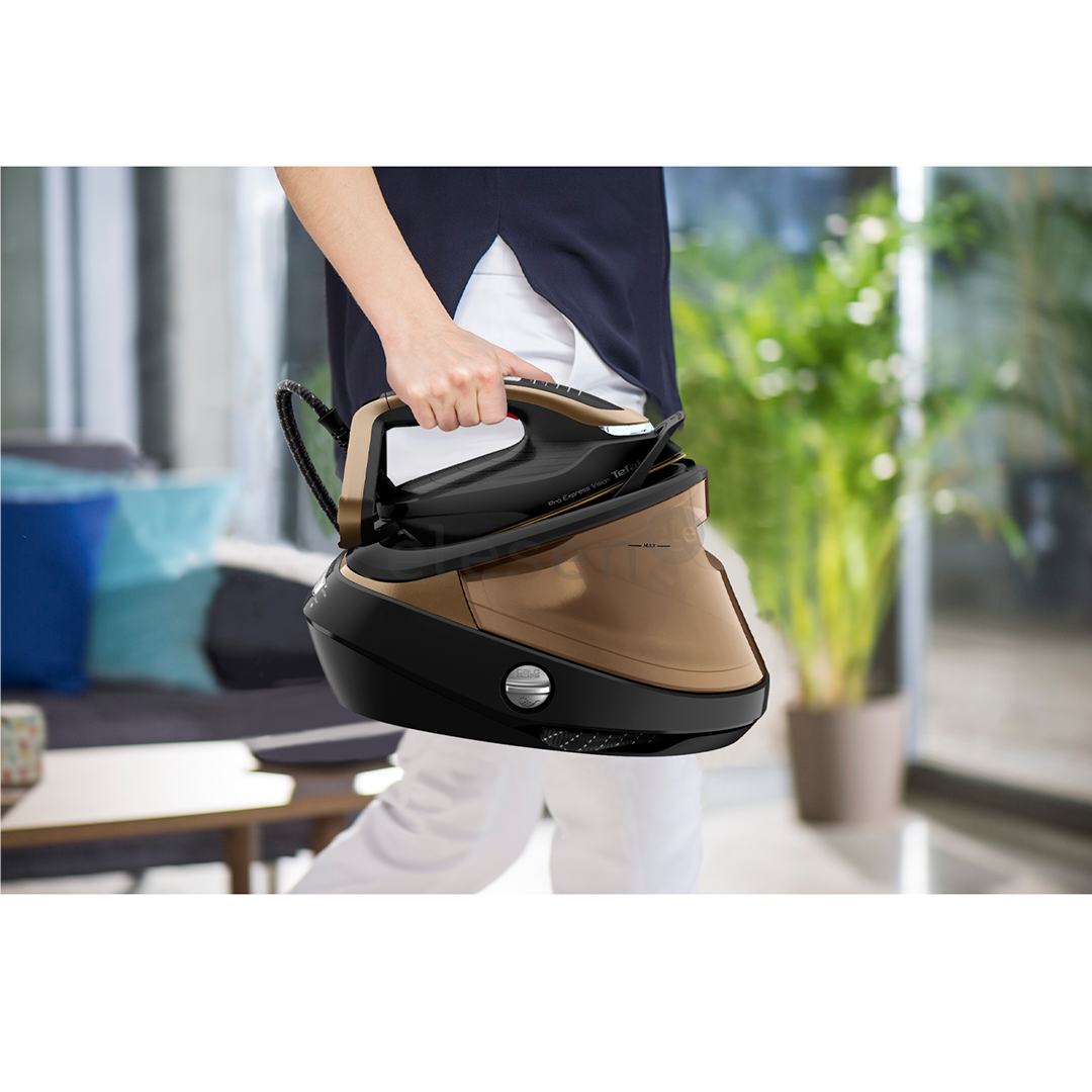 Tefal Pro Express Vision, juoda/aukso spalvos - Garų lyginimo sistema
