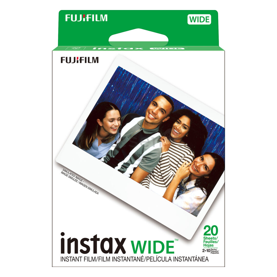 Fujifilm Instax Wide Film, blizgios, 2x10 vnt. - Fotoplokštelės