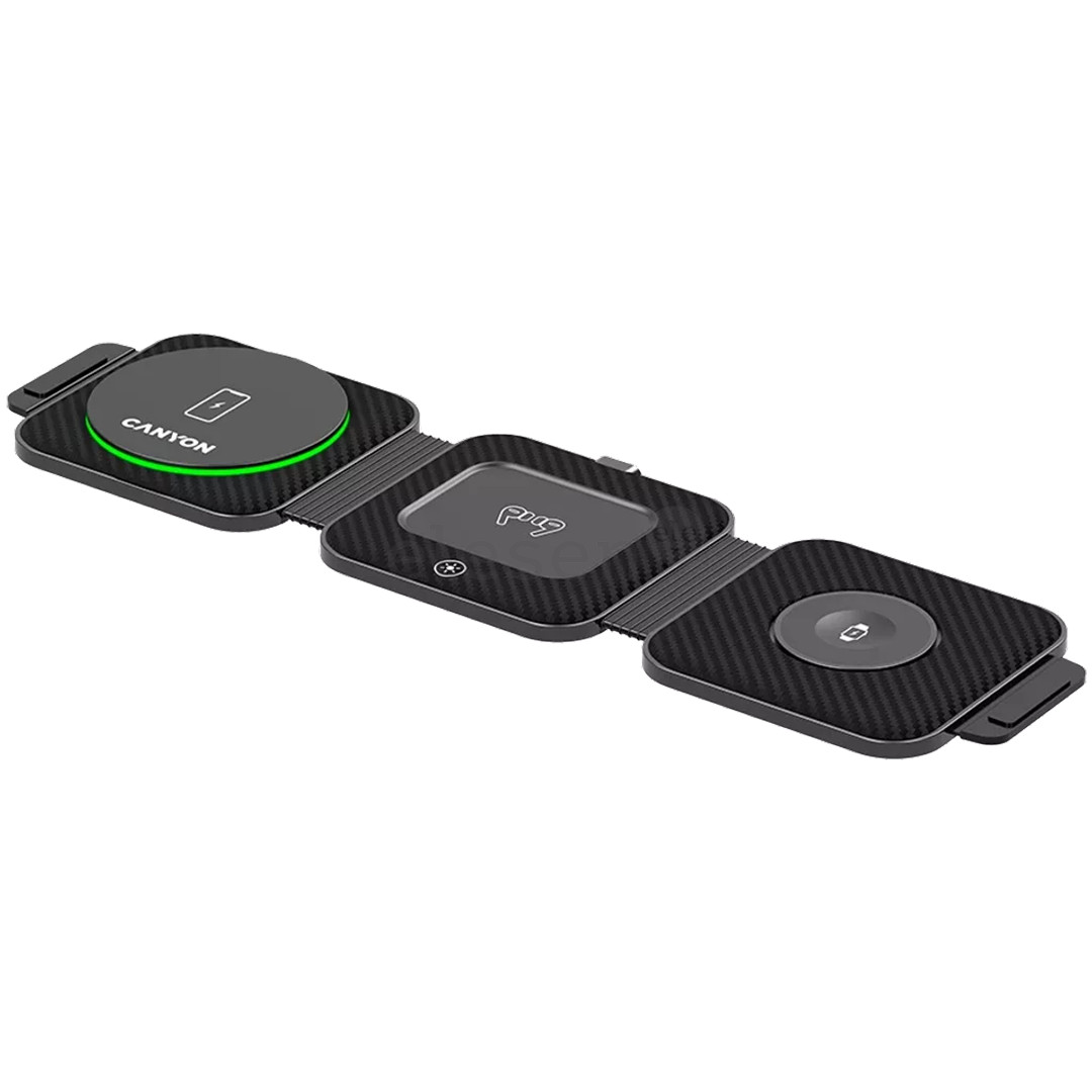 Canyon WS-305 3-in-1, black - Wireless charger