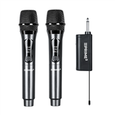 Prime3 AWM22DB Dual Wireless VHF Microphone, juodas - Belaidžių mikrofonų rinkinys