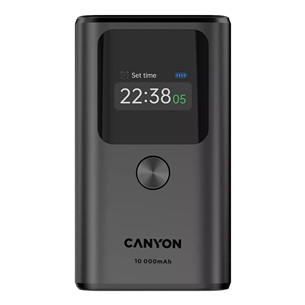 Canyon OnPower 130, 10000 mAh, dark gray - Power bank CNS-CPB130DG
