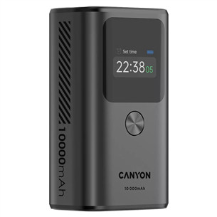 Canyon OnPower 130, 10000 mAh, tamsiai pilka - Išorinė baterija