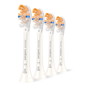 Philips Sonicare Premium All-in-One, 4 pcs, balti - Dantų šepetėlių antgaliai HX9094/87