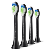 Philips Sonicare Optimal White, 4 vnt., juodi - Dantų šepetėlių antgaliai