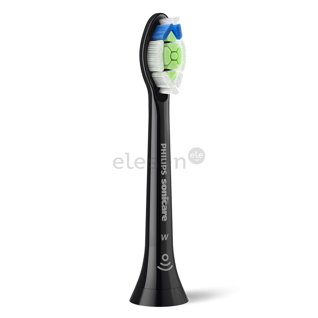 Philips Sonicare Optimal White, 4 vnt., juodi - Dantų šepetėlių antgaliai