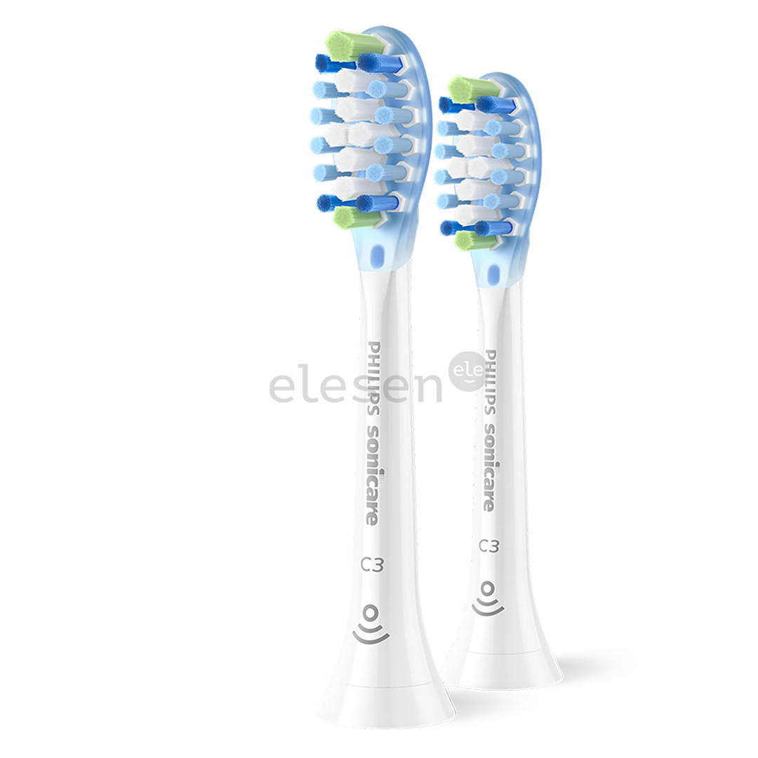 Philips Sonicare Premium Plaque Defence, 2 vnt., balti - Dantų šepetėlių antgaliai