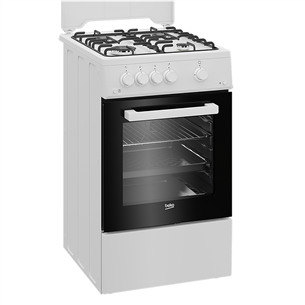 Beko, 60 L, plotis 50 cm, balta - Viryklė