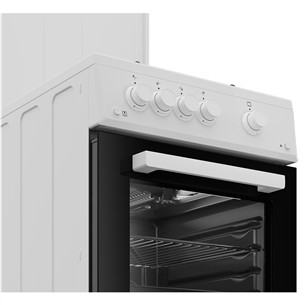Beko, 60 L, width 50 cm, white - Gas cooker with gas oven