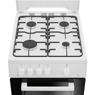 Beko, 60 L, plotis 50 cm, balta - Viryklė