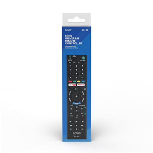 Savio RC-08, Sony TV, juodas - Universalus nuotolinio valdymo pultelis