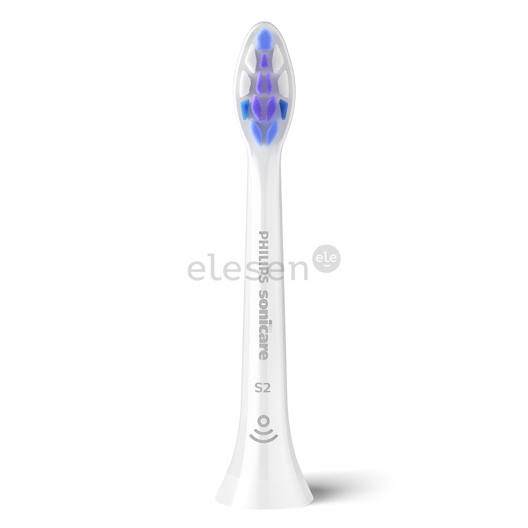 Philips Sonicare S2 Sensitive, 2 vnt., balti - Dantų šepetėlio antgaliai