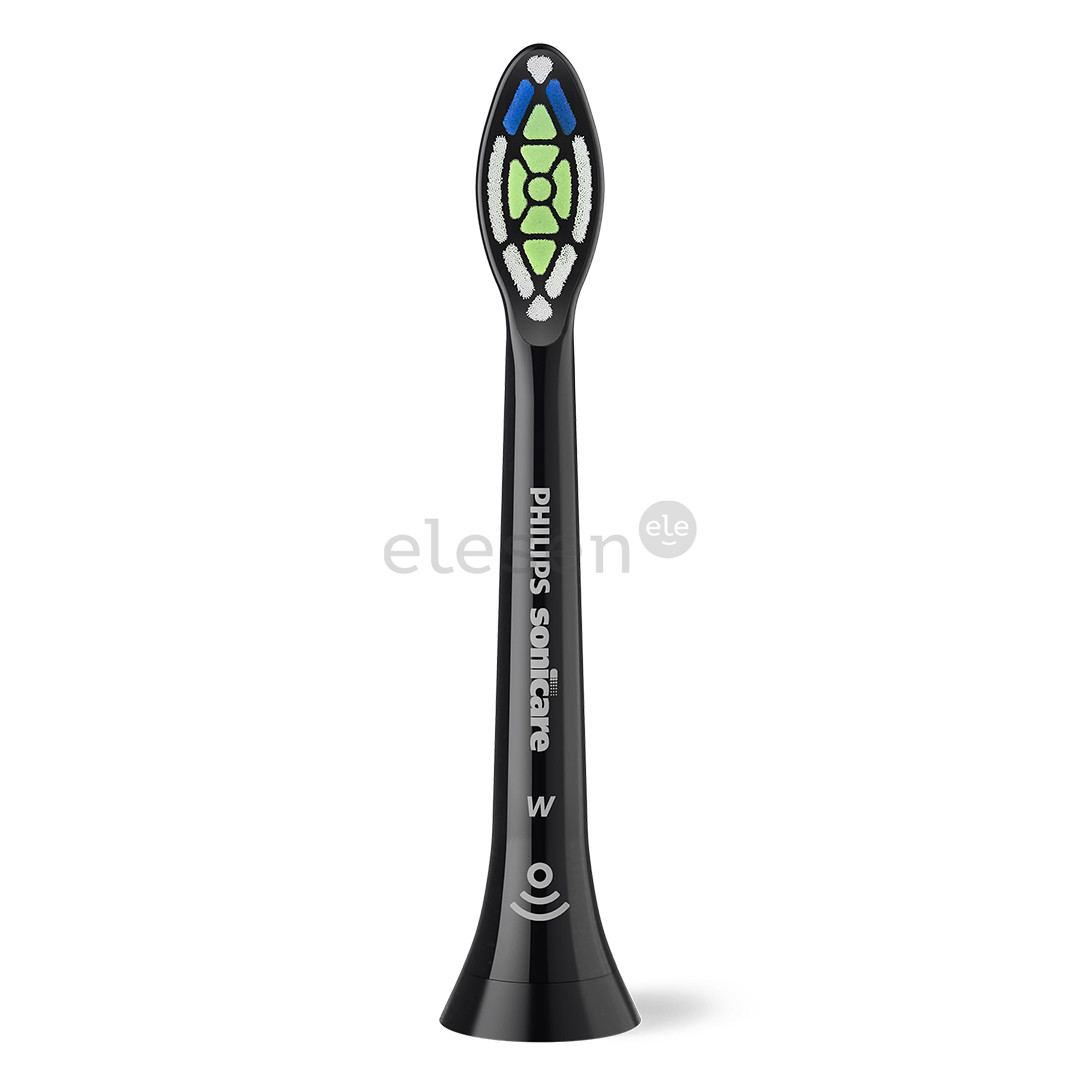 Philips Sonicare Optimal White, 2 vnt., juodi - Dantų šepetėlių antgaliai