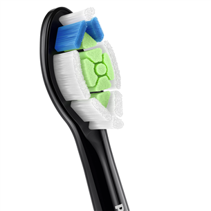 Philips Sonicare Optimal White, 4 vnt., juodi - Dantų šepetėlių antgaliai