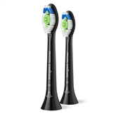 Philips Sonicare Optimal White, 4 vnt., juodi - Dantų šepetėlių antgaliai