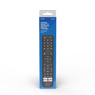 Savio RC-14, Hisense TV, juodas - Universalus nuotolinio valdymo pultelis