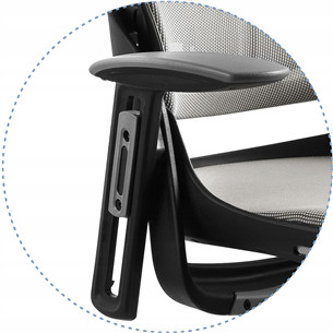 Merryfair Wau B-NW41, pilka - Kėdė