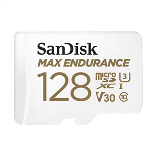 SanDisk Max Endurance, 128 GB, mSDXC, balta - Atminties kortelė SDSQQVR-128G-GN6IA