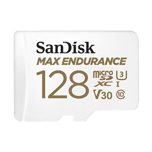 SanDisk Max Endurance, 128 ГБ, microSDHC, белый - Карта памяти SDSQQVR-128G-GN6IA