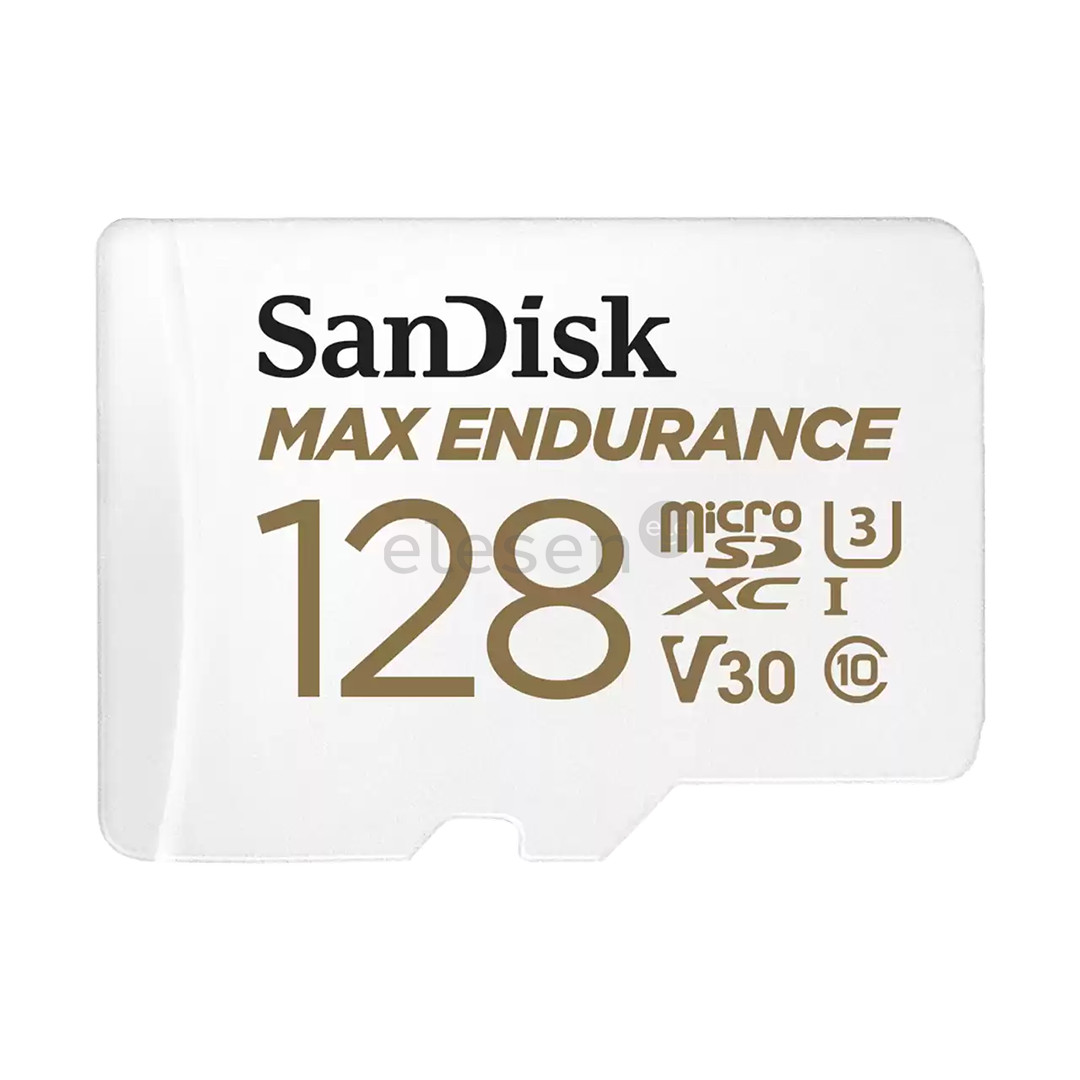 SanDisk Max Endurance, 128 GB, mSDXC, balta - Atminties kortelė