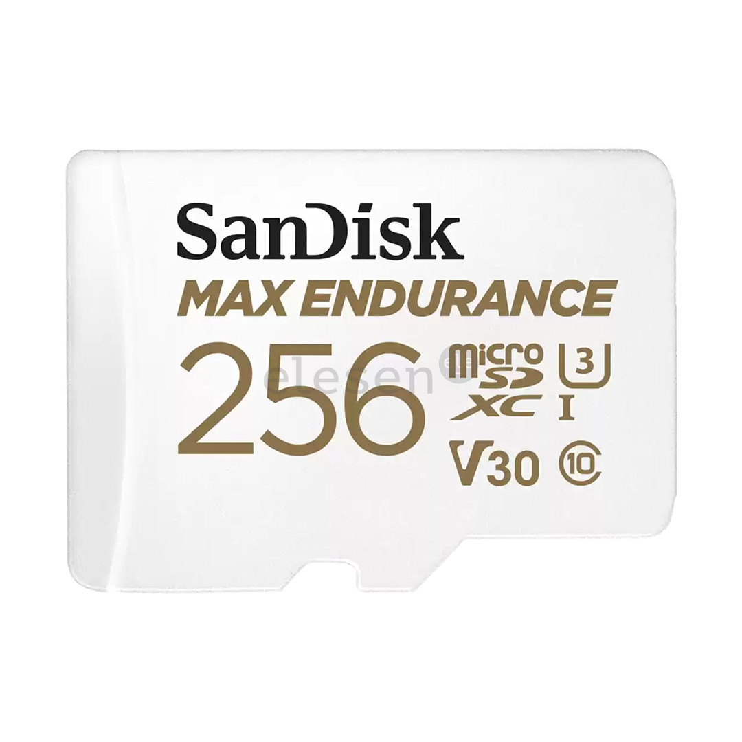 SanDisk Max Endurance, 256 GB, microSDHC, balta - Atminties kortelė