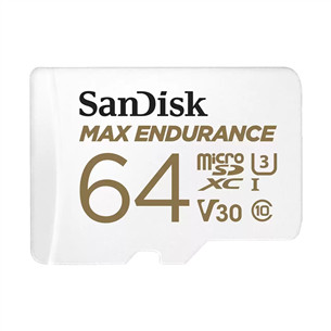 SanDisk Max Endurance, 64 GB, mSDXC, balta - Atminties kortelė SDSQQVR-064G-GN6IA