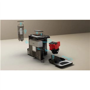 Siemens EQ500, juodas/sidabrinis - Kavos aparatas