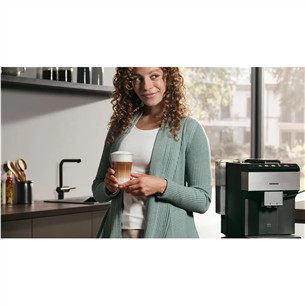 Siemens EQ500, juodas/sidabrinis - Kavos aparatas