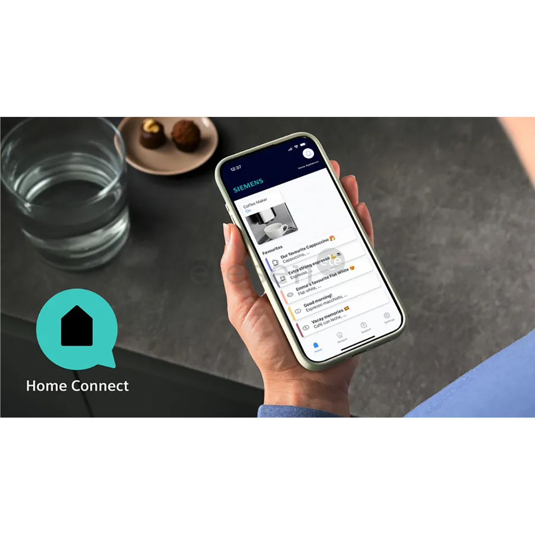 Siemens EQ500, juodas/sidabrinis - Kavos aparatas