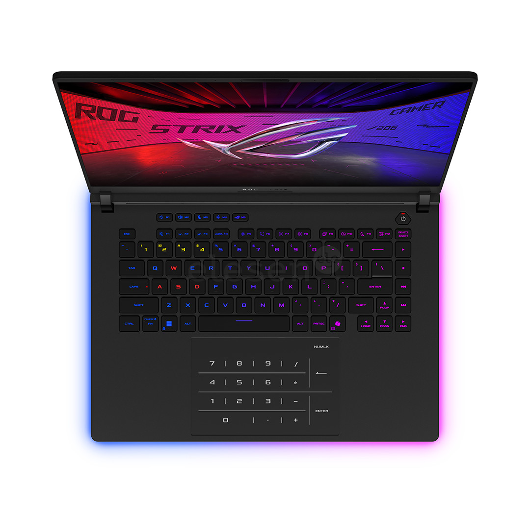 Asus ROG Strix SCAR 16, 2.5K, Mini-LED, 240 Hz, Ultra 9, 32 GB, 2 TB, RTX 5080, ENG, juodas - Nešiojamasis kompiuteris