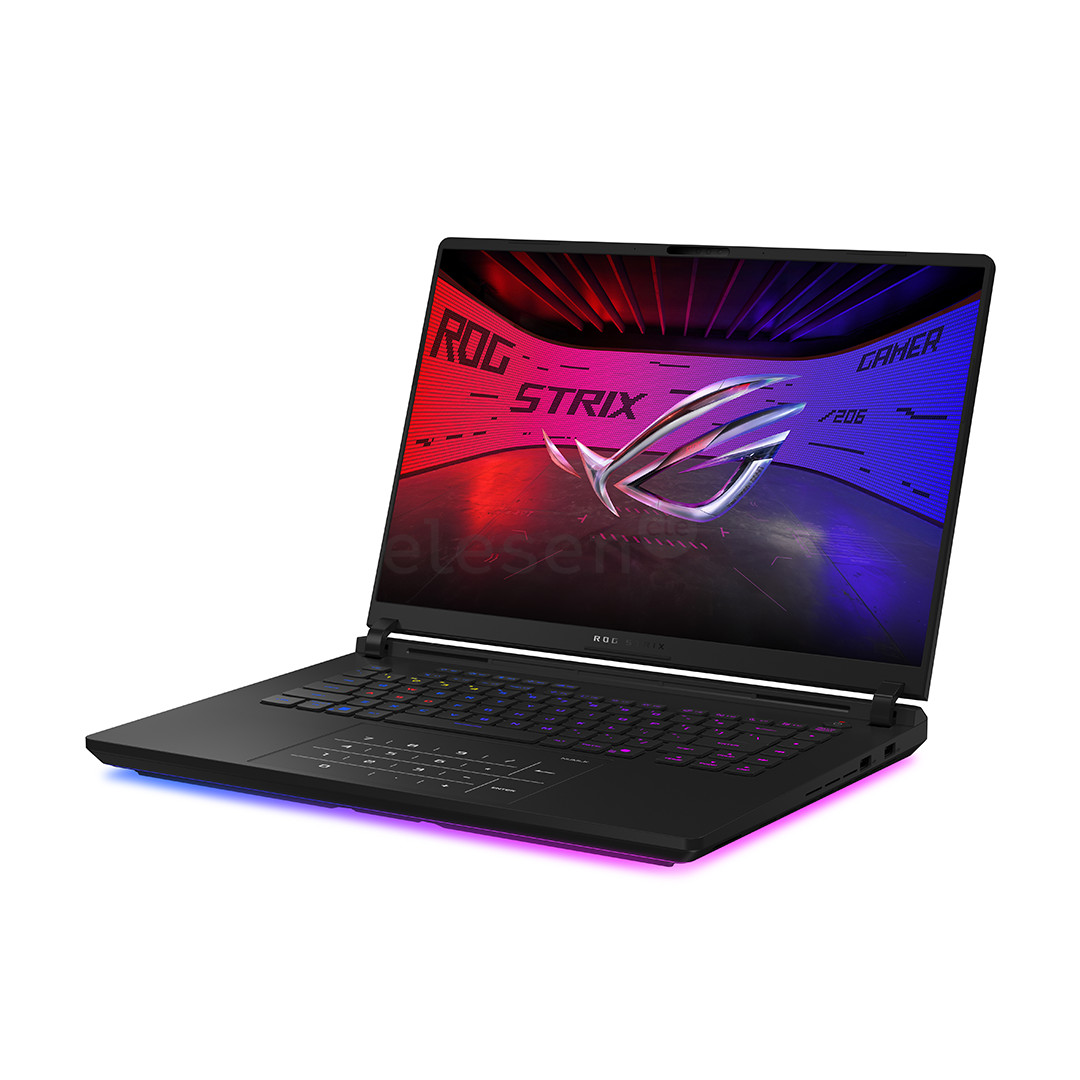 Asus ROG Strix SCAR 16, 2.5K, Mini-LED, 240 Hz, Ultra 9, 32 GB, 2 TB, RTX 5080, ENG, juodas - Nešiojamasis kompiuteris
