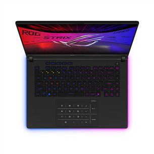 Asus ROG Strix SCAR 16, 2.5K, Mini-LED, 240 Hz, Ultra 9, 64 GB, 2 TB, RTX 5090, ENG, juodas - Nešiojamasis kompiuteris