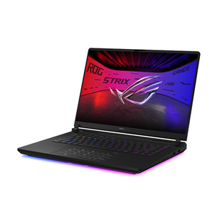 Asus ROG Strix SCAR 16, 2.5K, Mini-LED, 240 Hz, Ultra 9, 64 GB, 2 TB, RTX 5090, ENG, juodas - Nešiojamasis kompiuteris