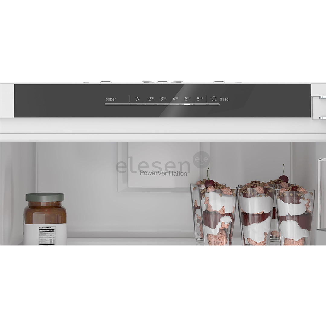 Bosch, Series 6, 310 L, aukštis 178 cm - Įmontuojamas šaldytuvas be šaldiklio