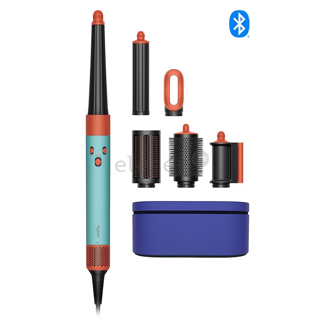 Dyson Airwrap i.d.™, Bluetooth®, 1300 W, Ceramic Pop/Topaz, žalias/oranžinis - Daugiafunkcis plaukų formavimo prietaisas
