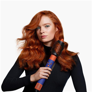 Dyson Airwrap i.d.™, Bluetooth®, 1300 W, Ceramic Patina/Topaz, mėlynas/oranžinis - Daugiafunkcis plaukų formavimo prietaisas