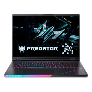 Acer Predator Helios 18 AI, 18'', WUXGA, Mini-LED, 240 Hz, Ultra 9, 240 Hz, 32 GB, 1 TB, RTX 5080, ENG, juodas - Nešiojamas kompiuteris NH.QVYEL.001