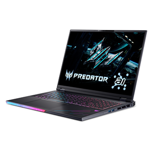 Acer Predator Helios 18 AI, 18'', WUXGA, Mini-LED, 240 Hz, Ultra 9, 32 GB, 1 TB, RTX 5080, ENG, abyssal black - Notebook