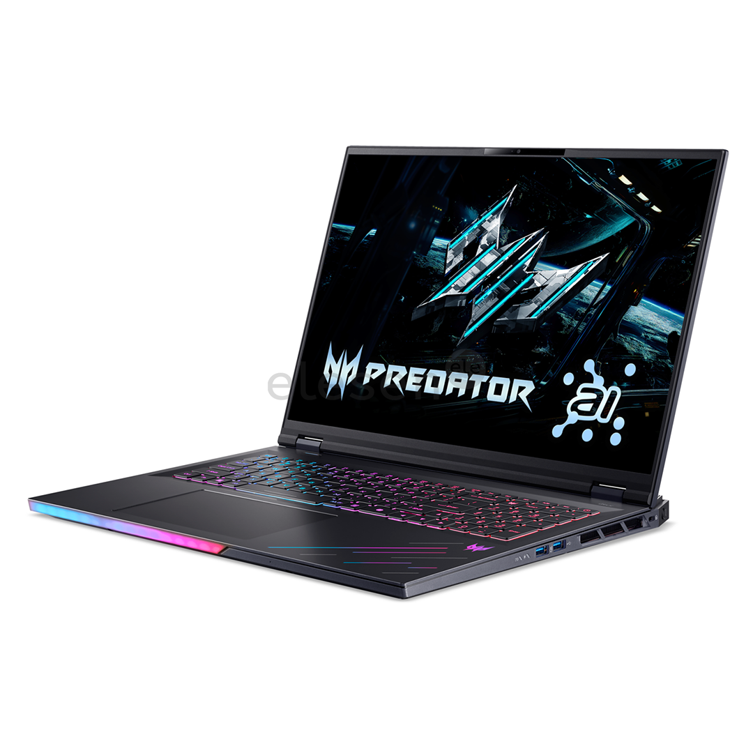 Acer Predator Helios 18 AI, 18'', WUXGA, Mini-LED, 240 Hz, Ultra 9, 32 GB, 1 TB, RTX 5080, ENG, abyssal black - Notebook