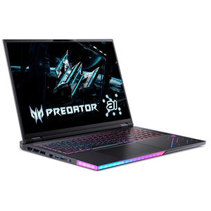 Acer Predator Helios 18 AI, 18'', WUXGA, Mini-LED, 240 Hz, Ultra 9, 32 GB, 1 TB, RTX 5080, ENG, abyssal black - Notebook