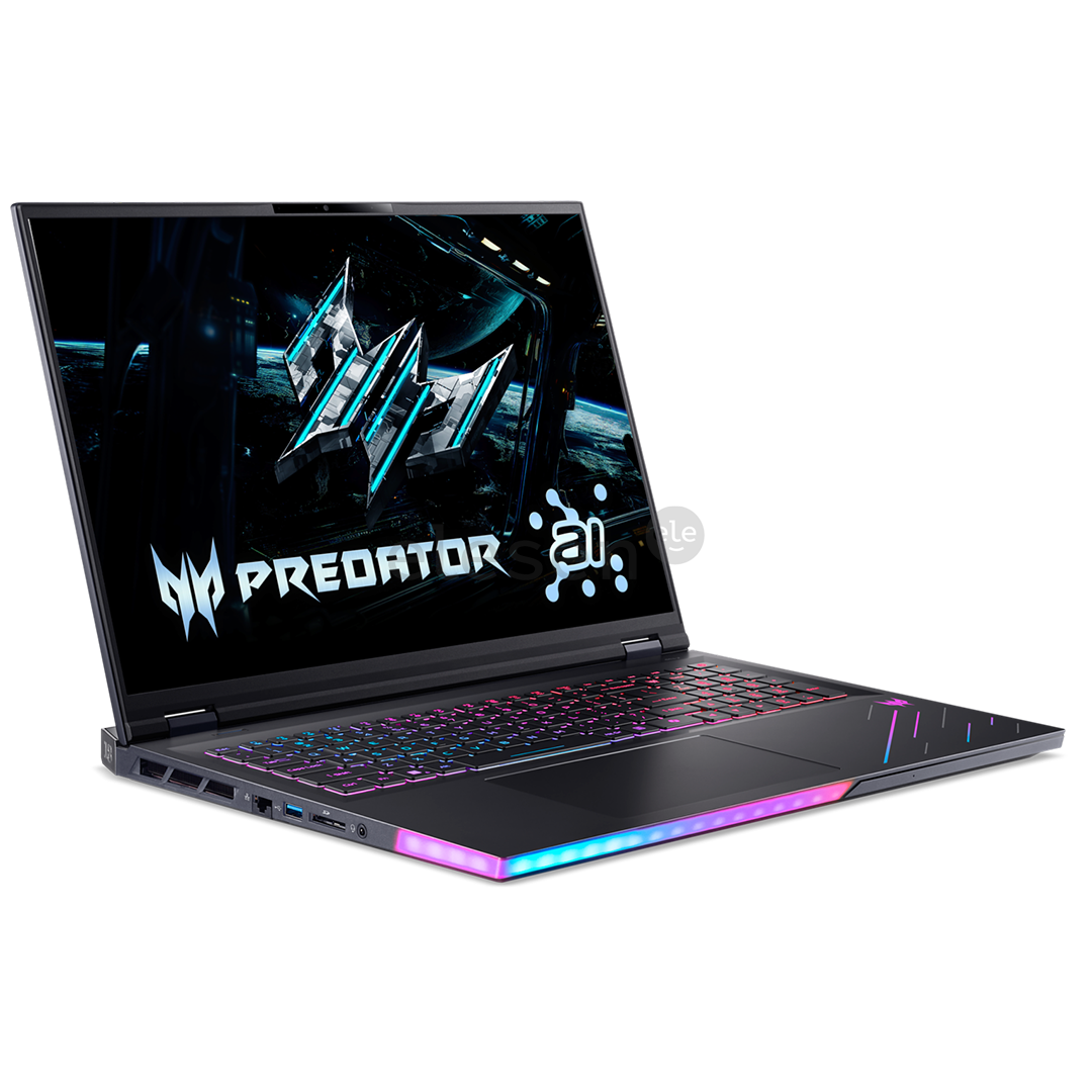 Acer Predator Helios 18 AI, 18'', WUXGA, Mini-LED, 240 Hz, Ultra 9, 32 GB, 1 TB, RTX 5080, ENG, abyssal black - Notebook
