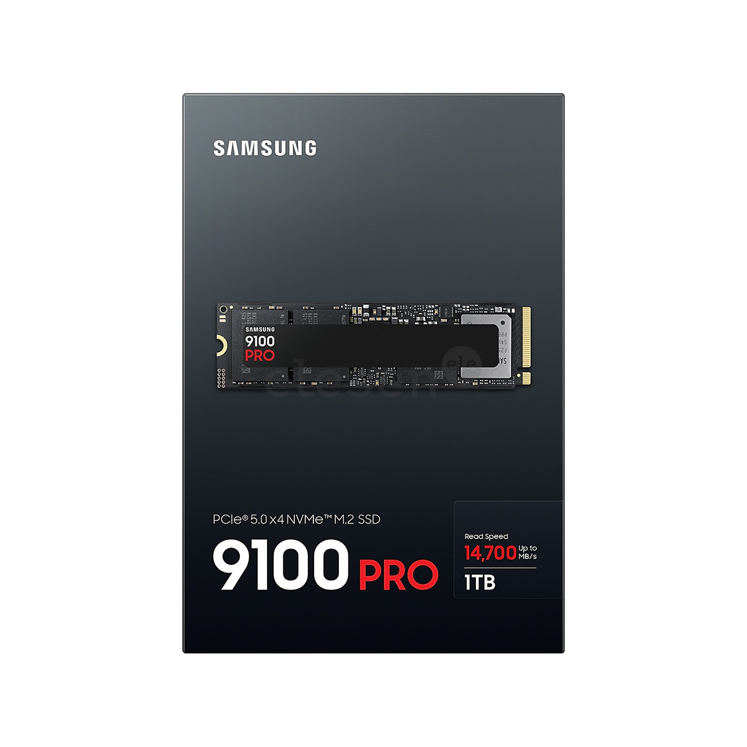 Samsung 9100 PRO, 1 TB, PCIe 5.0, M.2, juodas - SSD diskas