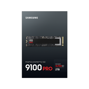 Samsung 9100 PRO, 2 TB, PCIe 5.0, M.2, juodas - SSD