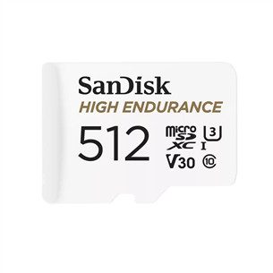 SanDisk High Endurance, MicroSDXC, 512 GB, balta - Atminties kortelė SDSQQNR6AN-512GR