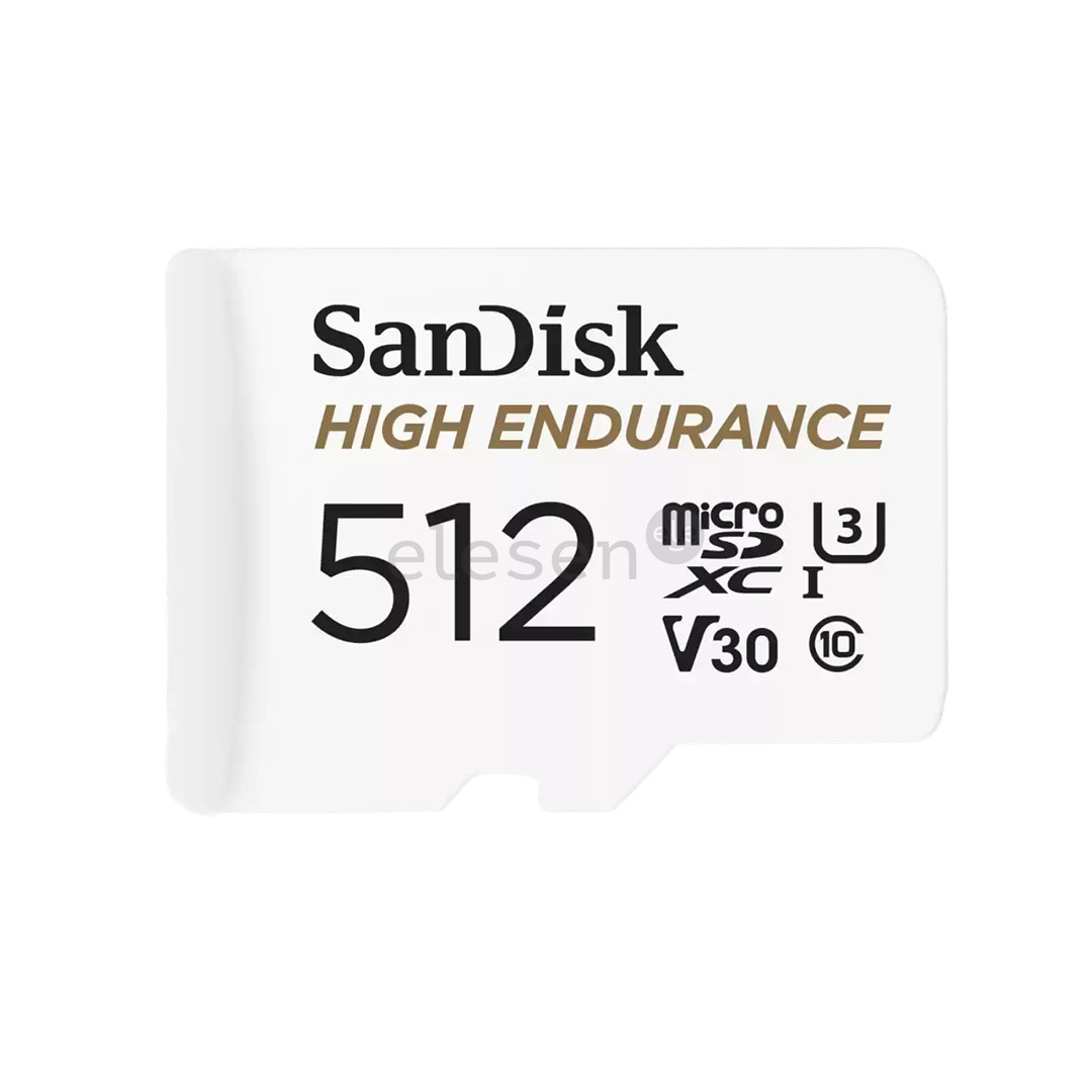 SanDisk High Endurance, MicroSDXC, 512 GB, white - Memory card