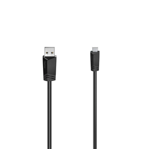 Hama USB-A/Micro-USB Cable, 1,5 m, juodas - Laidas 00200606