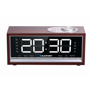 Blaupunkt Clockradio CR60BT, rudas - Radijo žadintuvas CR60BT