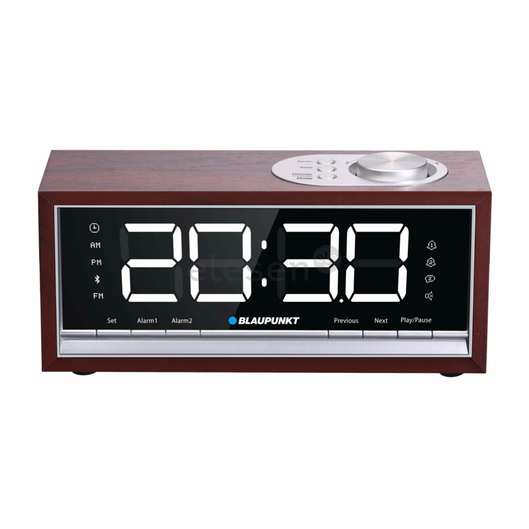 Blaupunkt Clockradio CR60BT, rudas - Radijo žadintuvas