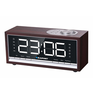 Blaupunkt Clockradio CR60BT, rudas - Radijo žadintuvas