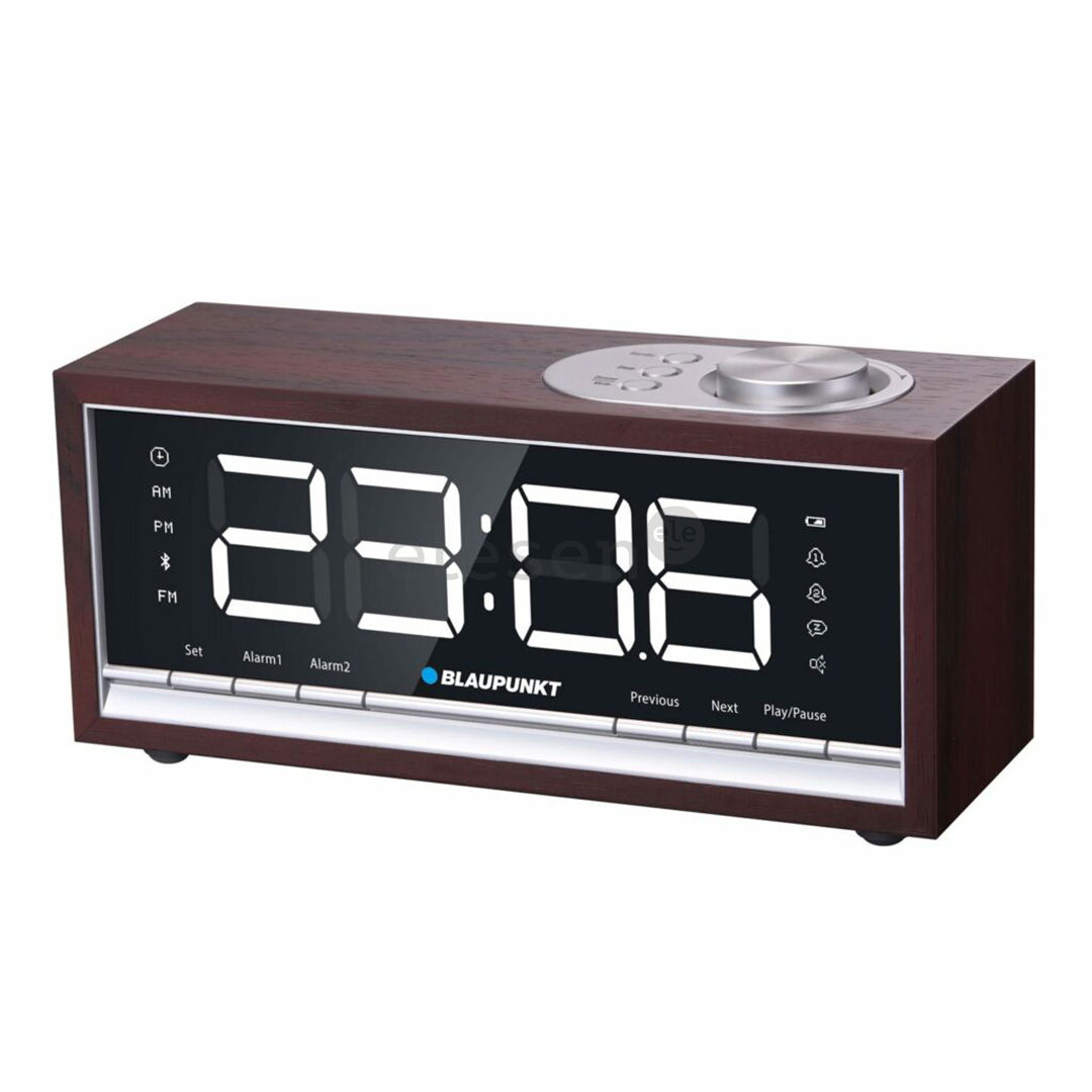 Blaupunkt Clockradio CR60BT, rudas - Radijo žadintuvas